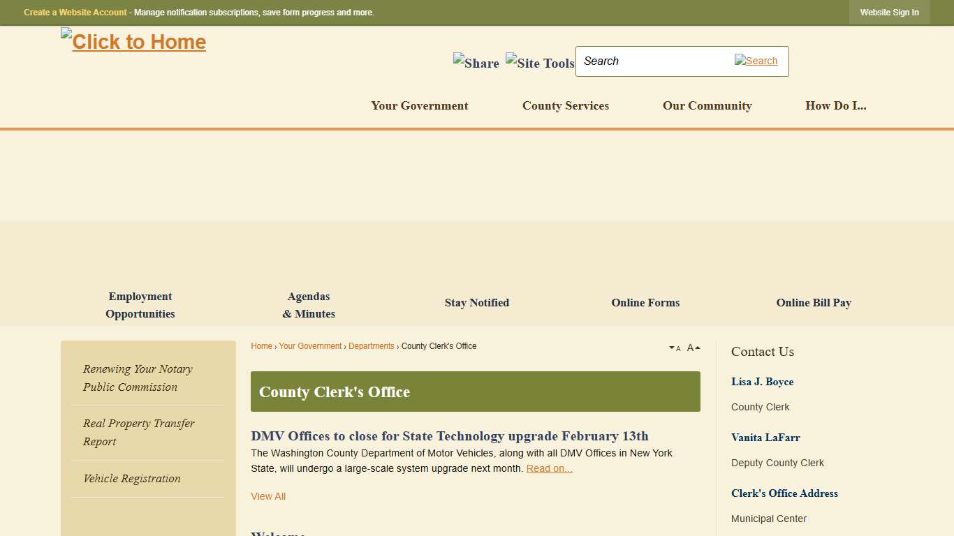 County Clerk's Office Washington County, NY - Official Website